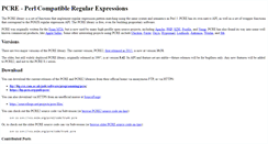 Desktop Screenshot of pcre.org